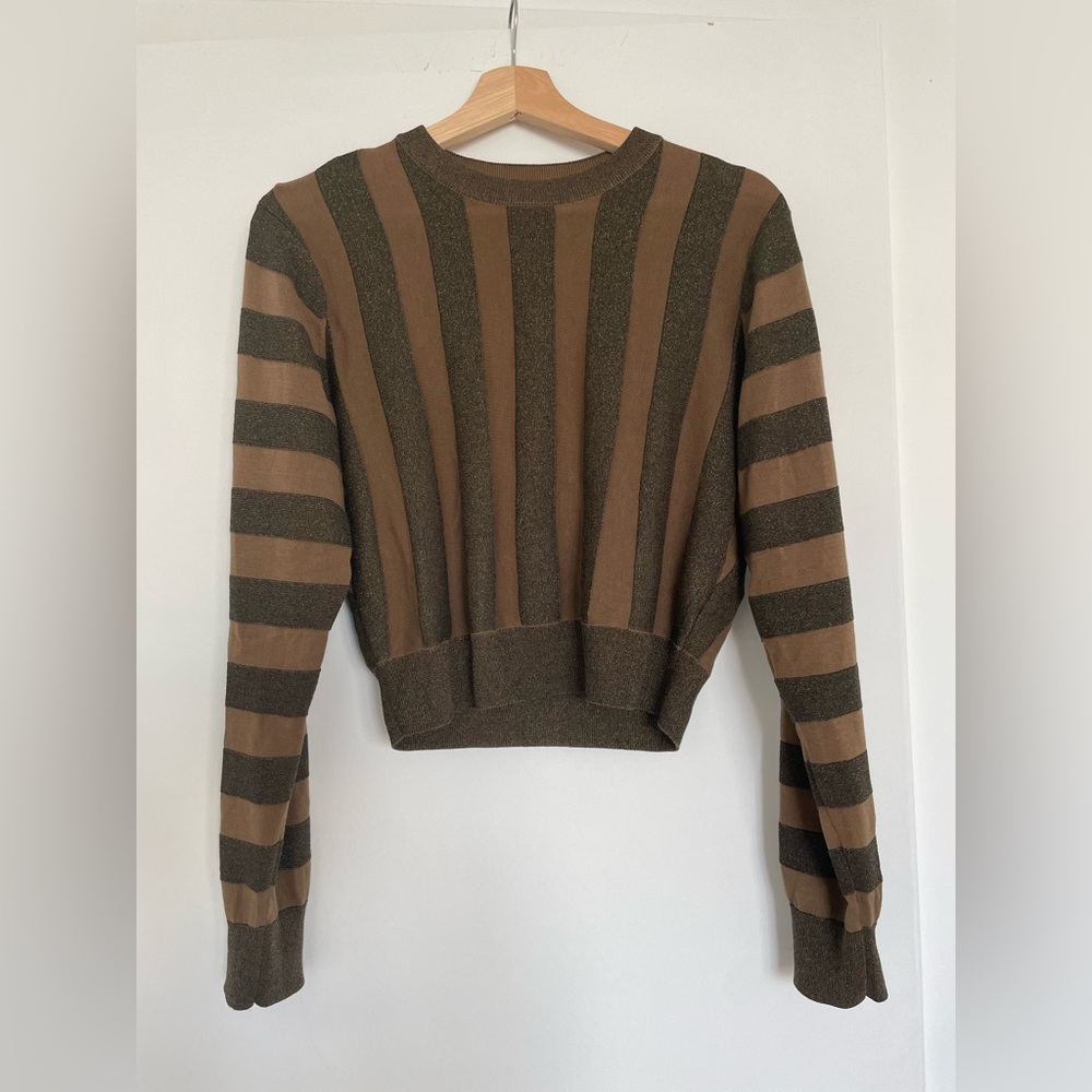 [&Other Stories] Striped Metallic Sweater / Top